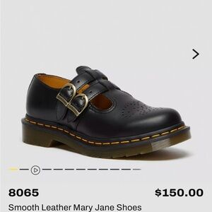 Dr. Martens Black Double-Buckle Mary Jane Shoes